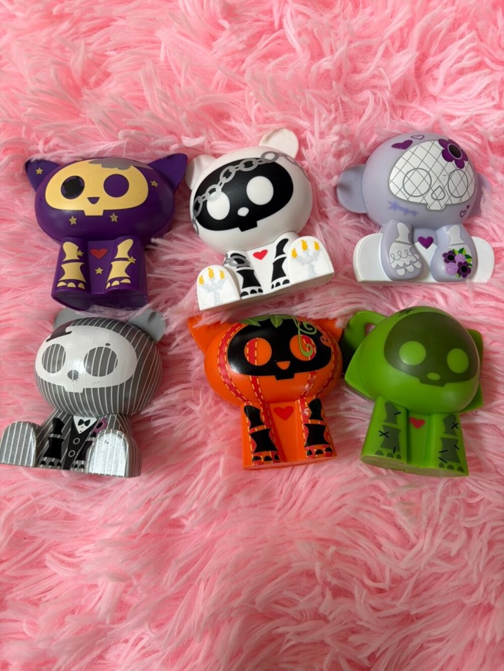 Skelanimals 2009 Halloween Figures Target Exclusive Set of 6